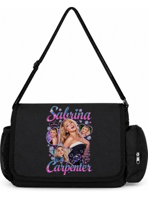 Sevbano Sabrina Carpenter Şarkıcı Baskılı Okul, Spor, Ofis Çok Amaçlı Postacı Çantası