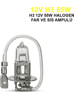 Trifa H3 Halojen Far Ampülü 12V 55WATT Sarı