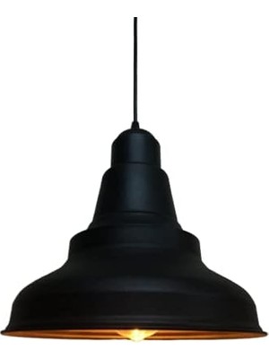 Tr Rsylight Retro Metal Sarkıt Avize Rustik Tekli Sarkıt Siyah Cafe Mutfak Aydınlatma Siyah RYS00