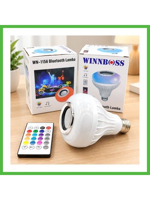 Bezos Bluetooth'lu Hoparlörlü LED Ampul Arz