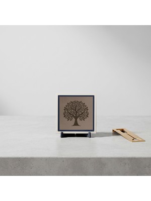 Miaju Etnik Meditasyon Motifli Hayat Ağacı Dekoratif Hediyelik Obje Dekoratif Hediyelik Obje - Minimalist Bir Dekorasyon Objesi, Güzel Anılara Eşlik Eden Anlamlı Hediyelik (Kompakt Boyutlu) 10X10 cm