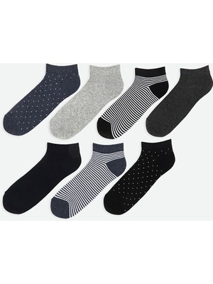 LC Waikiki Lcw Accessorıes Karışık Desenli Erkek Patik Çorap 7'li