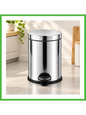 Bezos 5 L Metal Pedallı Çöp Kovası Arz