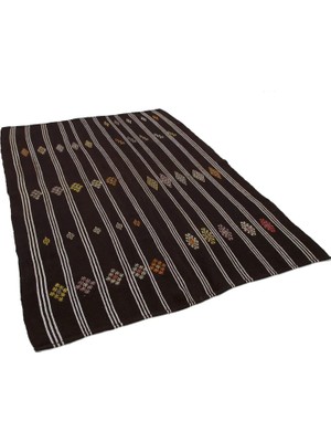 Bespoky Beyaz Kilim Geometrik Desenli El Dokuma Salon Kilimi Bohem Stil Koridor Yatak Odası