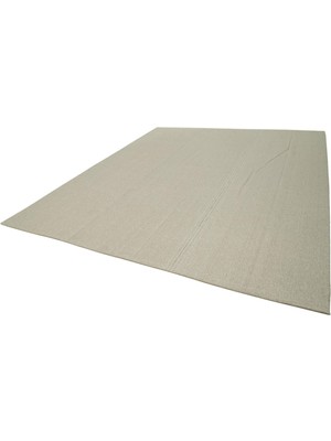 Bespoky Bej Halı Salon Kilimi El Dokuma Modern Bukle Dokulu Yün Pamuk Karışımı Dekoratif Kilim