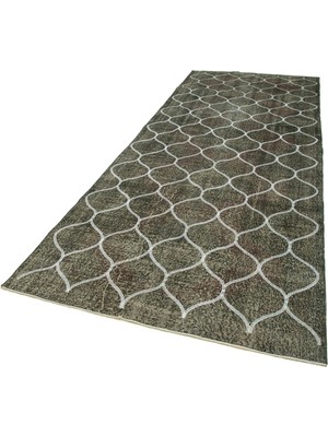 Bespoky Gri Halı El Dokuma Modern Geometrik Desenli Salon Halısı Koridor Yatak Odası