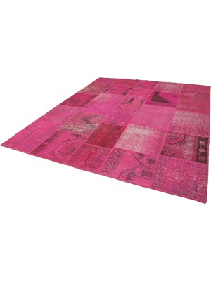Bespoky Pembe Halı Modern Geometrik Desenli El Dokuma Salon Halısı Yatak Odası Modelleri