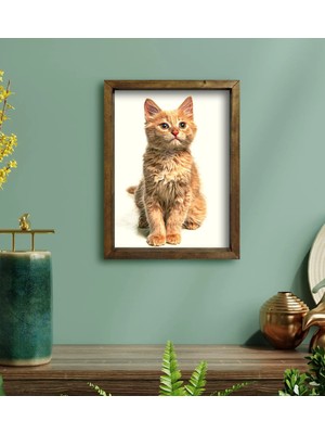 BK Gift Evcil Dostunuza Özel Yağlıboya Doğal Masif Ahşap Çerçeveli Tablo 45X65CM-1