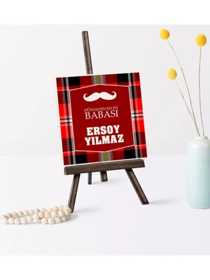 BK Gift Babalar Gününe Özel Dünyanın En Iyi Babası Şovaleli Doğal Taş - 6