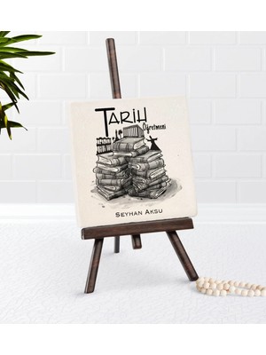 BK Gift Kişiye Özel Tarih Öğretmeni Şovaleli Doğal Taş-1