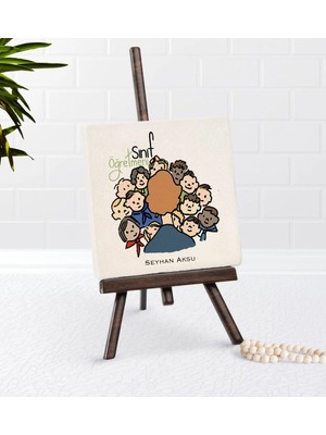 BK Gift Kişiye Özel Sınıf Öğretmeni Şovaleli Doğal Taş-3