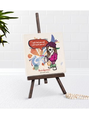 BK Gift Kişiye Özel Resim Öğretmeni Şovaleli Doğal Taş-2