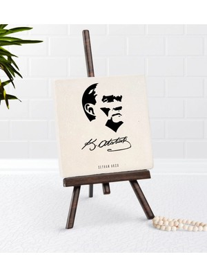 BK Gift Kişiye Özel Atatürk Temalı Şovaleli Doğal Taş-24