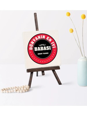 BK Gift Babalar Gününe Özel Dünyanın En Iyi Babası Şovaleli Doğal Taş - 7