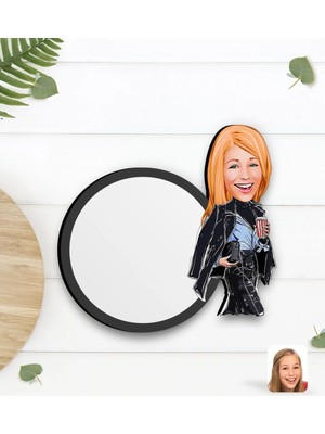BK Gift Kişiye Özel Moda Ikonu Karikatürlü Ahşap Bardak Altlığı-4