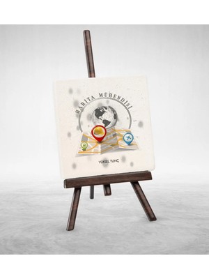BK Gift Kişiye Özel Mesleki Harita Mühendisi Şovaleli Doğal Taş - 1