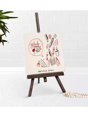 BK Gift Kişiye Özel Öğretmenler Günümüz Kutlu Olsun Şovaleli Doğal Taş-2