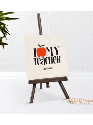 BK Gift Kişiye Özel Öğretmenimi Seviyorum Şovaleli Doğal Taş-3