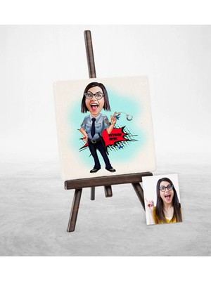 BK Gift Kişiye Özel Polis Karikatür Şovaleli Doğal Taş - 2