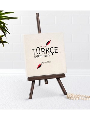 BK Gift Kişiye Özel Türkçe Öğretmeni Şovaleli Doğal Taş-2
