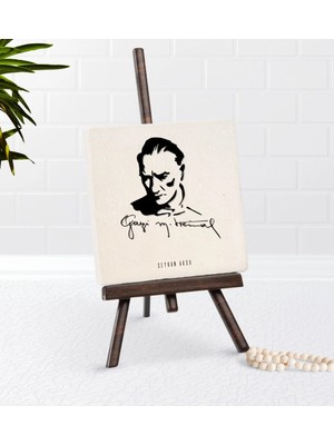 BK Gift Kişiye Özel Atatürk Temalı Şovaleli Doğal Taş-19