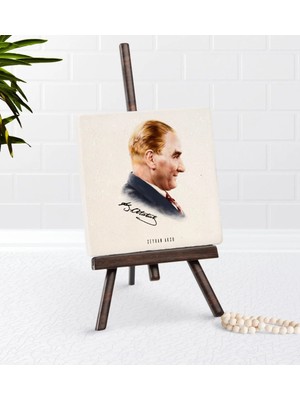 BK Gift Kişiye Özel Atatürk Temalı Şovaleli Doğal Taş-11