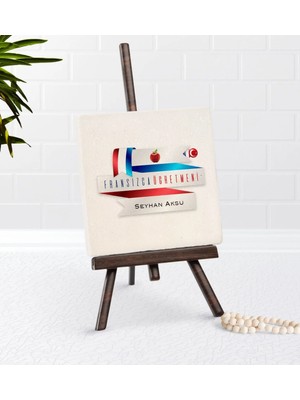 BK Gift Kişiye Özel Fransızca Öğretmeni Şovaleli Doğal Taş-2