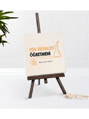 BK Gift Kişiye Özel Fen Bilimleri Öğretmeni Şovaleli Doğal Taş-4