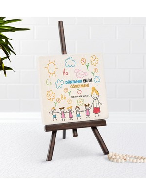 BK Gift Kişiye Özel Dünyanın En Iyi Öğretmeni Şovaleli Doğal Taş-25