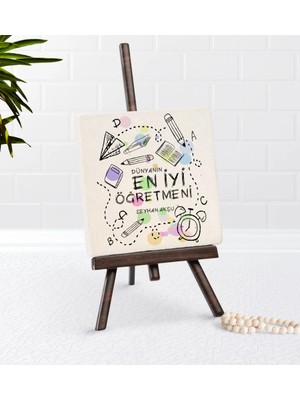 BK Gift Kişiye Özel Dünyanın En Iyi Öğretmeni Şovaleli Doğal Taş-8