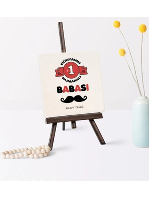 BK Gift Babalar Gününe Özel Dünyanın 1 Numaralı Babası Şovaleli Doğal Taş - 1