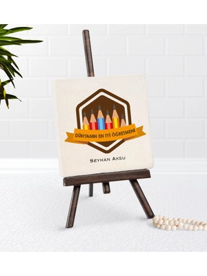 BK Gift Kişiye Özel Dünyanın En Iyi Öğretmeni Şovaleli Doğal Taş-21
