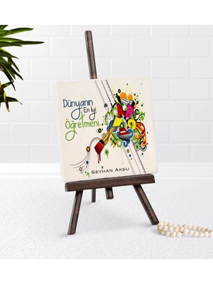 BK Gift Kişiye Özel Dünyanın En Iyi Öğretmeni Şovaleli Doğal Taş-27