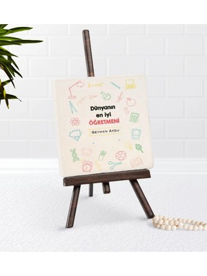 BK Gift Kişiye Özel Dünyanın En Iyi Öğretmeni Şovaleli Doğal Taş-14
