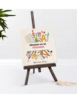 BK Gift Kişiye Özel Dünyanın En Iyi Öğretmeni Şovaleli Doğal Taş-13