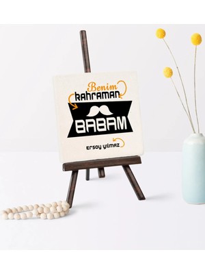 BK Gift Babalar Gününe Özel Benim Kahraman Babam Şovaleli Doğal Taş - 1