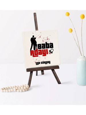 BK Gift Babalar Gününe Özel Baba Adayı Şovaleli Doğal Taş - 3