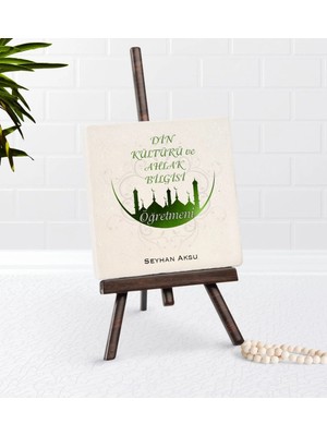 BK Gift Kişiye Özel Din Kültürü ve Ahlak Bilgisi Öğretmeni Şovaleli Doğal Taş-1