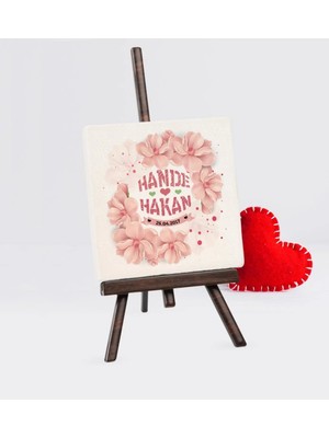 BK Gift Kişiye Özel Sevgililer Günü Tasarımlı Şovaleli Doğal Taş - 8