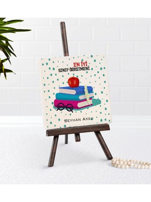 BK Gift Kişiye Özel En Iyi Sınıf Öğretmeni Şovaleli Doğal Taş-13