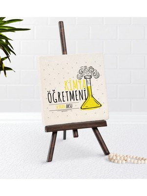 BK Gift Kişiye Özel Kimya Öğretmeni Şovaleli Doğal Taş-5
