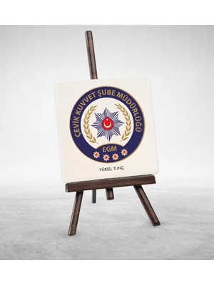 BK Gift Kişiye Özel Mesleki Polis Çevik Kuvvet  Şovaleli Doğal Taş - 2