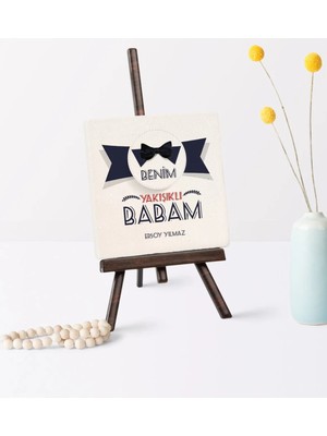 BK Gift Babalar Gününe Özel Benim Yakışıklı Babam Şovaleli Doğal Taş - 1