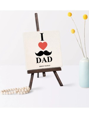 BK Gift Babalar Gününe Özel Babamı Seviyorum Şovaleli Doğal Taş - 2