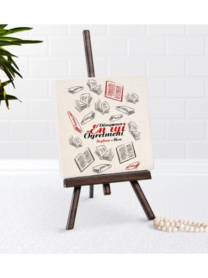 BK Gift Kişiye Özel Dünyanın En Iyi Öğretmeni Şovaleli Doğal Taş-7