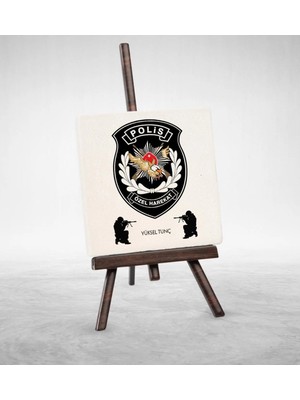 BK Gift Kişiye Özel Mesleki Polis Özel Harekat Şovaleli Doğal Taş