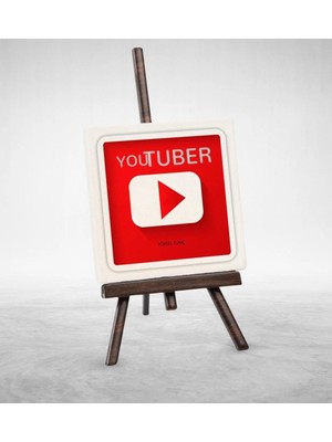 BK Gift Kişiye Özel Mesleki Youtuber Şovaleli Doğal Taş - 1