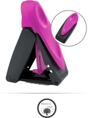 BK Gift Kişiye Özel Trodat Neon Pembe Kitaplık Cep Kaşe - 4