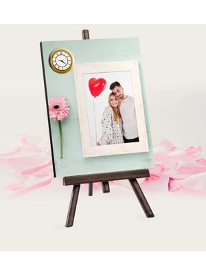 BK Gift Kişiye Özel Fotoğraflı Şovaleli Masa Saati - 6