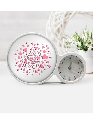 BK Gift Kişiye Özel Sevgililer Günü Saatli Sihirli LED Ayna Çerçeve - 29